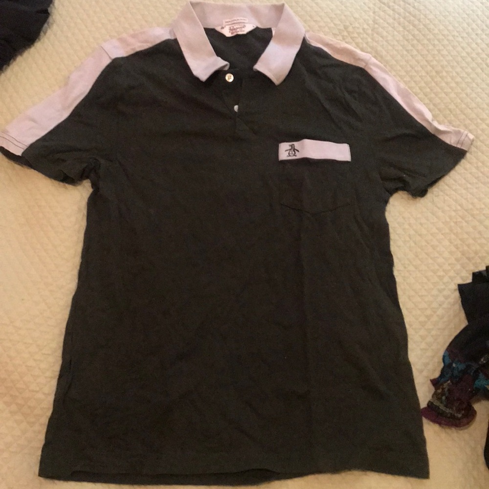 Penguin blue polo